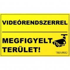 Kamerával megfigyelt terület matrica