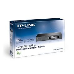  TP-Link TL-SF1016DS 16 portos 10/100 Mbps 13” rackbe szerelhető switch
