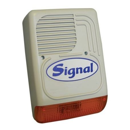 Signal PS128-1 kültéri hang-fényjelző (doboz, elektronika nélkül) 