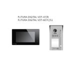 FUTURA VDK4761B érintőképernyős videó kaputelefon szett 7" beltéri fekete, kültéri egység felületre szerelhető