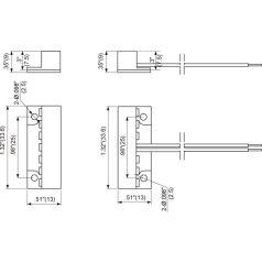   Tane FM106BR felületre szerelhető nyitásérzékelő, barna