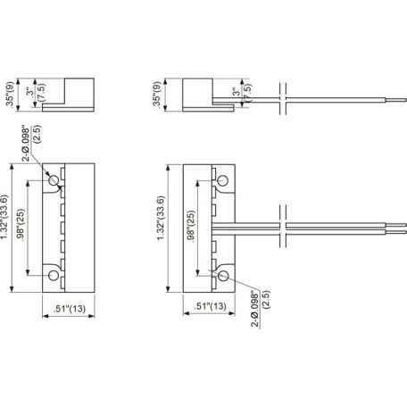 Tane FM106BR felületre szerelhető nyitásérzékelő, barna
