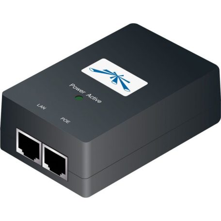  Ubiquiti POE-48-24W Power Over Ethernet (POE) tápfeladó és a tápegység