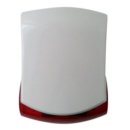 VL640L Kültéri akkumulátoros sziréna LED villogóval, LED-es reklámcélú alkonyatkapcsolós háttérvilágítással