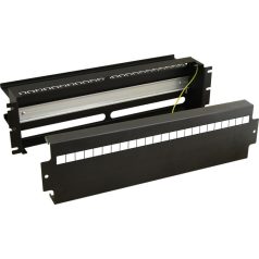   Pulsar ARADIN1 3U kismegszakító rögzítőpanel, 19 rack szekrénybe építhető, DIN sínes, 24xS