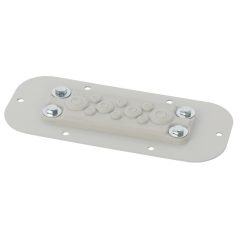   Pulsar AWOH-PM10A Lemez 10 membránátvezetővel az AWOH sorozatú házakhoz, 209 x 20 x 90mm