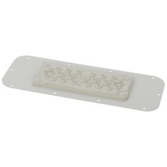   Pulsar AWOH-PM25C Lemez 25 membránátvezetővel az AWOH sorozatú házakhoz, 360 x 27 x 130mm