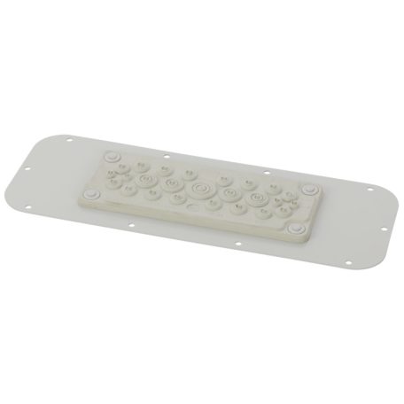 Pulsar AWOH-PM25C Lemez 25 membránátvezetővel az AWOH sorozatú házakhoz, 360 x 27 x 130mm