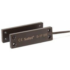   Satel B-1F BR Mini felfúrható mágneses nyitásérzékelő, oldalsó kábelkivezetés, barna