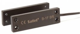 Satel B-1F BR Mini felfúrható mágneses nyitásérzékelő, oldalsó kábelkivezetés, barna