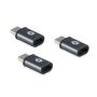   Conceptronic átalakító - DONN05G 3-Pack (3db USB-C to MicroUSB, fekete)