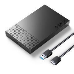   Orico Külső HDD/SSD Ház 2.5" - 2526U3-V1-BK (USB-A 3.0, Max. 7-9,5 mm, Max.: 6TB, fekete)