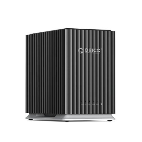 Orico DAS - 9758C3-V1-EU-BK (4x 2,5/3,5 HDD/SSD -> USB-A/C, Max.: 110TB, fekete)