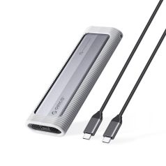   Orico Külső M.2 ház - AXM2S-G2-V1-GY (USB-A/C -> M.2 NVMe, Max.: 8TB, 10 Gbps)