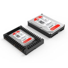   Orico Beépítő keret - 1125SS-V1-BK/34/ (2,5" -> 3,5" SATA3 HDD/SSD, 9,5-12,5mm, Max.: 4TB, fekete)