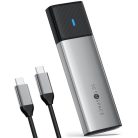 Orico Külső M.2 ház - STPWDM2-G2-GY (USB-A/C -> M.2 NVMe, Max.: 8TB, 10 Gbps)