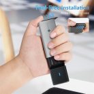 Orico Külső M.2 ház - STPWDM2-G2-GY (USB-A/C -> M.2 NVMe, Max.: 8TB, 10 Gbps)