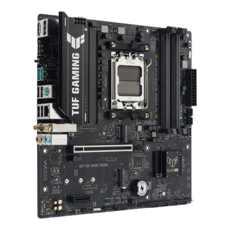 Asus Alaplap - AMD TUF GAMING A620AM-PLUS WIFI AM5 (A620, 4xDDR5 7600+MHz, 1x 2,5 Gb LAN, 2xM.2, 4xSATA3, HDMI+2xDP)