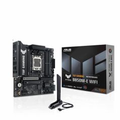   Asus Alaplap - AMD TUF GAMING B850M-E WIFI AM5 (B850, MicroATX, 4xDDR5 8000+MHz, 4xSATA3, 3x M.2, HDMI+2xDP)