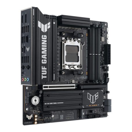 Asus Alaplap - AMD TUF GAMING B850M-PLUS WIFI7 AM5 (B850, ATX, 4xDDR5 8000+MHz, 4xSATA3, 3x M.2, HDMI+DP)