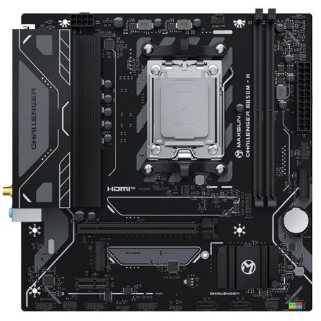 Maxsun Alaplap - AMD MS-CHALLENGER B850M-K WIFI AM5 (B850, mATX, 2xDDR5 8000MHz, 2xSATA3, M.2, HDMI)