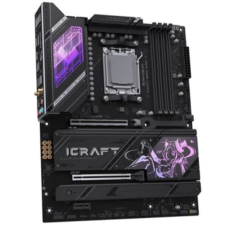 Maxsun Alaplap - AMD MS-ICRAFT B850 AIGA AM5 (B850, ATX, 4xDDR5 8400MHz, 2xSATA3, 4xM.2, HDMI, DP)