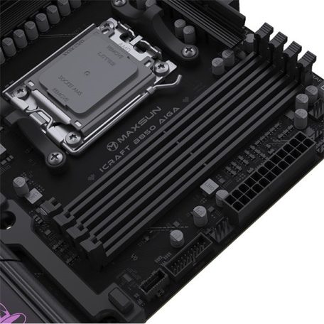 Maxsun Alaplap - AMD MS-ICRAFT B850 AIGA AM5 (B850, ATX, 4xDDR5 8400MHz, 2xSATA3, 4xM.2, HDMI, DP)