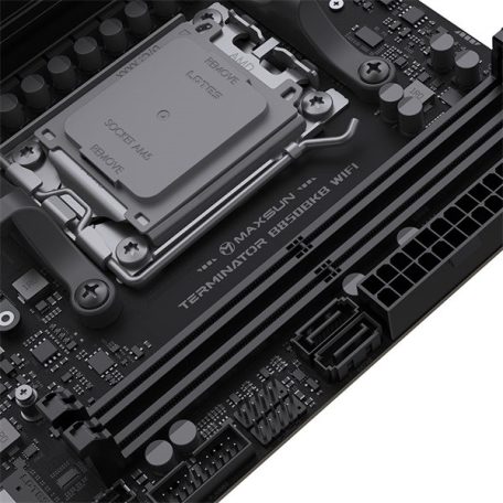 Maxsun Alaplap - AMD MS-TERMINATOR B850M PRO II WIFI7 AM5 (B850, mATX, 4xDDR5 8000MHz, 2xSATA3, 3xM.2, HDMI, DP)