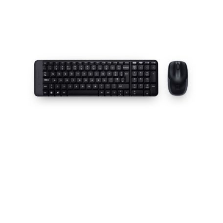Logitech Billentyűzet/Egér Kit - MK220 (Vezeték nélküli, Multimédia,  USB, magyar, fekete)