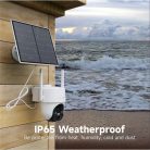 Arenti IP 4G PT dómkamera - GO3G + SP2 AOV (3MP, 3,6mm, kültéri, IR10m, 10400mAh, microSD, mikr., hangsz, SP2 napelem)