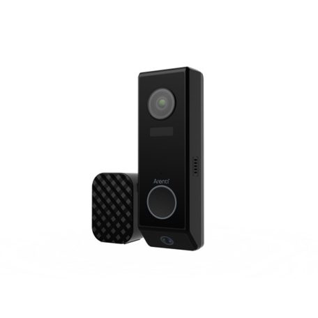 Arenti Ajtócsengő - P10 (3MP+2MP, kültéri, IP65, IR10m, 5200mAh, wifi, microSD, mikrofon, hangszóró, csengő)
