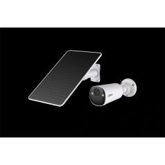   Dahua IP wifi csőkamera Kit - BF4C XL Pearl (Szolár; AOV; 4MP, 2.1mm, 5GHz; H265, IR+LED20m, IP66, SD; mikr.; hangsz.)