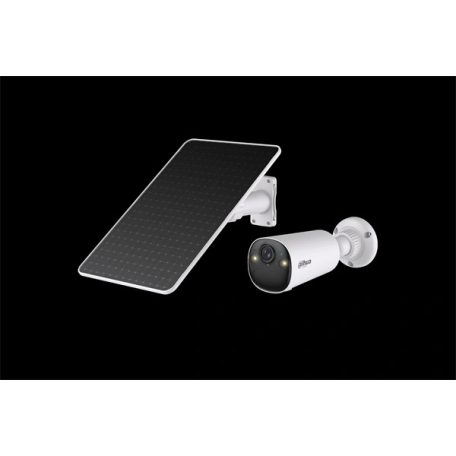 Dahua IP wifi csőkamera Kit - BF4C XL Pearl (Szolár; AOV; 4MP, 2.1mm, 5GHz; H265, IR+LED20m, IP66, SD; mikr.; hangsz.)