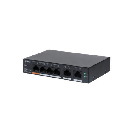 Dahua switch PoE - CS4006-4ET-60 (Cloud Menedzsment; 4x100Mbps PoE; + 2x 100Mbps uplink, 65W)