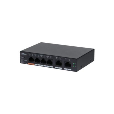 Dahua PoE switch - CS4006-4GT-60 (Cloud Menedzsment; 4x1Gbps PoE; + 2x 1Gbps uplink, 60W)