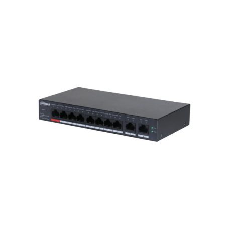 Dahua switch PoE - CS4010-8ET-110 (Cloud menedzsment; 8x100Mbps PoE + 2x 1Gbps uplink, 110W)