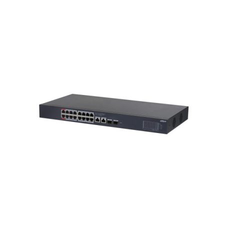 Dahua switch PoE mendzselhető - CS4220-16GT-240 (Cloud menedzsment; 16x 1Gbps at/af PoE; 2x 1Gbps; 2x 1Gbps SFP; 240W)