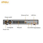 Imou NVR rögzítő - NVR-N236P16-8A0E-P (36 csatorna, 16port PoE; H265, 8MP; HDMI, VGA, USB, 2xSata(16TB); Hangsz; Mikr.)