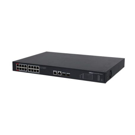 Dahua switch PoE - PFS3220-16GT-240 (16x 1Gbps at/af PoE + 2x 1Gbps + 2x SFP, 240W)