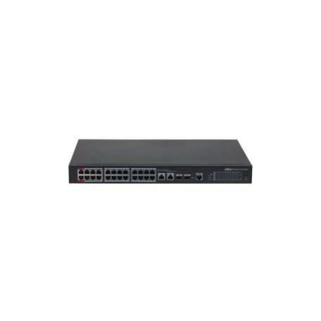 Dahua switch PoE mendzselhető - PFS4226-24ET-360-V3 (24x 10/100 PoE/PoE+ (360W)+2x gigabit/SFP combo uplink,HighPoE)