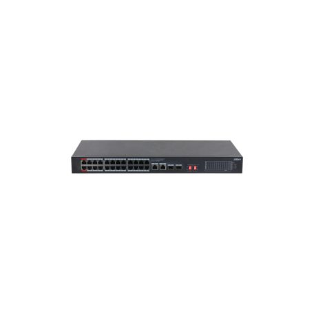 Dahua PoE switch - S3228-24GT-375 (24x 1Gbps at/af PoE + 2x 1Gbps Uplink + 2x SFP, 375W)