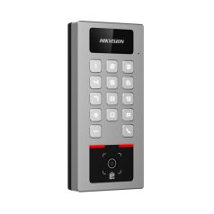   Hikvision Beléptető terminál - DS-K1T502DBWX-QRE1 (M1/DESFire, PIN, QR, WiFi, BT, PoE, IP65, IK09)