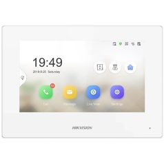   Hikvision IP kaputelefon - DS-KH6320-LE1 WHITE (beltéri, 7" touch, 1024x600, PoE, fehér)