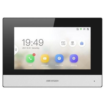 Hikvision IP kaputelefon - DS-KH6320Y-WTE2 (beltéri, 7" touch, 2 vezetékes, WiFi)