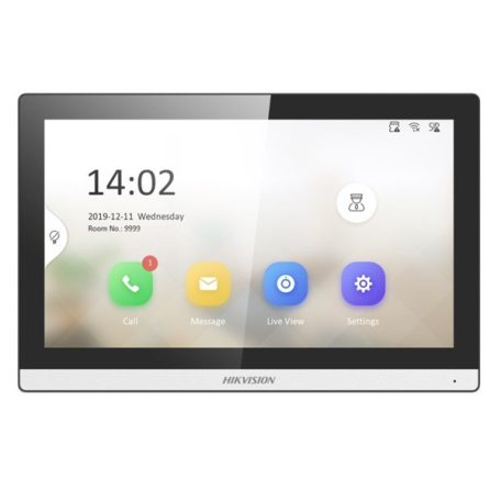 Hikvision IP kaputelefon - DS-KH6350-TE1 (beltéri, 7" touch, 1024x600, PoE)