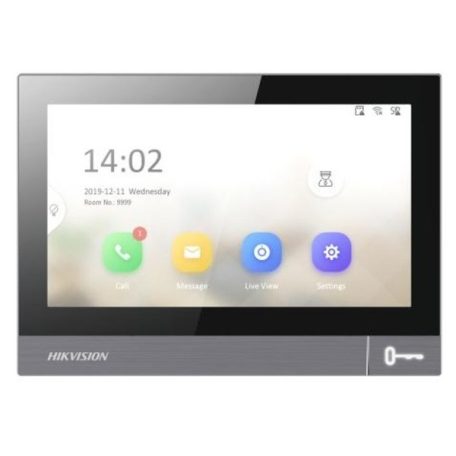 Hikvision IP kaputelefon - DS-KH8381-TE1 (beltéri, 7" IPS touch, 1024x600, PoE)