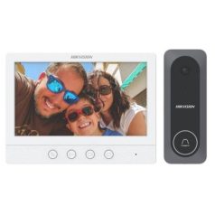   Hikvision kaputelefon szett - DS-KIS212 (4 vezetékes HD-TVI szett, 720p kültéri + 7" beltéri)