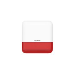   Hikvision AX Pro Sziréna - DS-PS1-E-WE (Kültéri, 110dB, Piros)