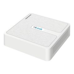   HiLook NVR rögzítő - NVR-104H-D/4P (4 csatorna, H265+, HDMI+VGA, 2xUSB, 1x Sata, 4x PoE)