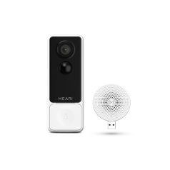   Meari IP wifi Videó Kapucsengő - B1 (3MP, 3,6mm, IR 10m, 5200mAh, microSD, mikrofon, hangszóró, PIR, kültéri IP65)